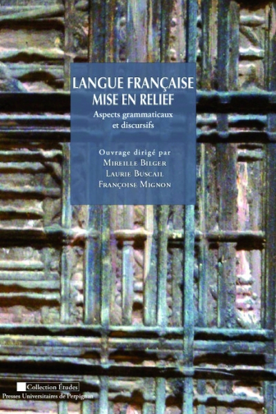 Langue française mise en relief - Couverture