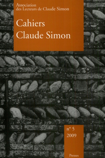 Couverture des Cahiers Claude Simon 5