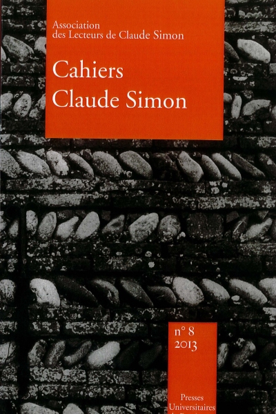 Couverture des Cahiers Claude Simon 8
