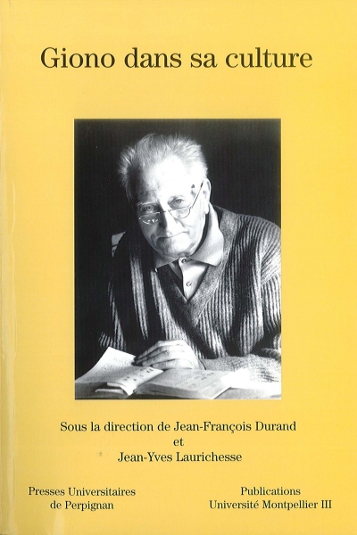 Couverture du livre Giono dans sa culture