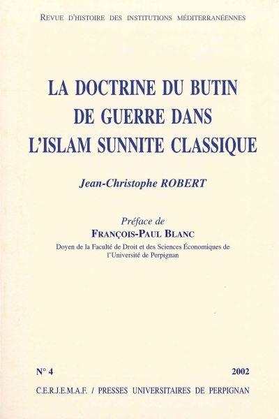 Couverture de La doctrine du butin de guerre
