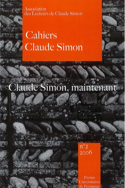 Couverture des Cahiers Claude Simon 2