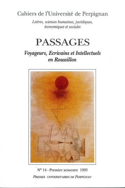 Couverture du Livre Passages voyageurs... en Roussillon