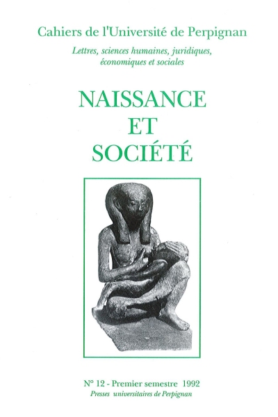 Couverture du livre Naissance et société - Cahiers de l'Université n°12