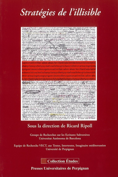 Couverture du livre Stratégies de l'illisible