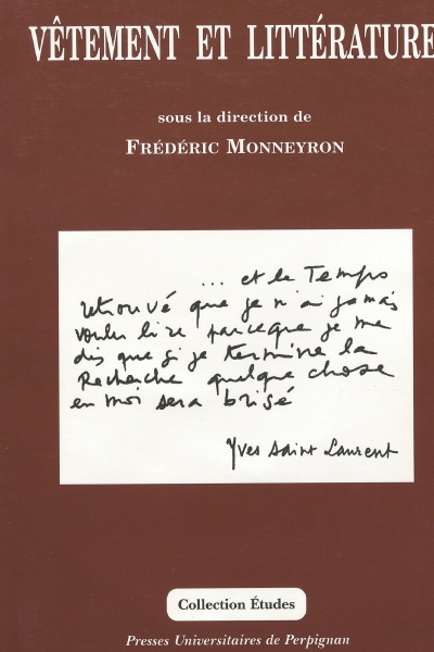 Couverture du livre Vêtement et littérature