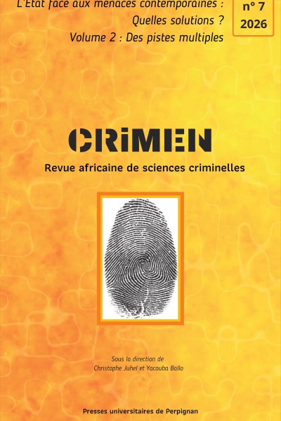 Couverture du numéro 7 de la revue CRIMEN