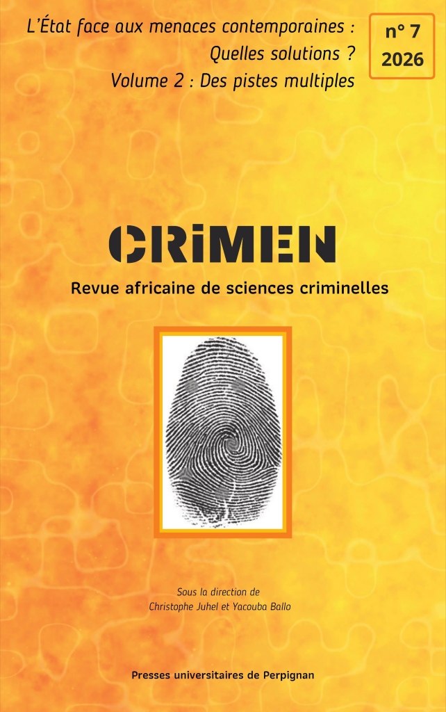 Couverture du numéro 7 de la revue CRIMEN